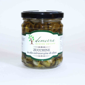 zucchini in extra virgin olive oil