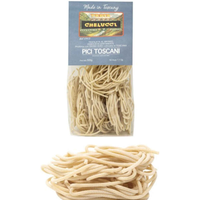 Pici Toscani Tuscany Pici Of Durum Wheat Italian Tuscany Pasta