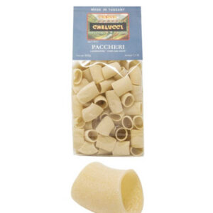 Durum wheat paccheri pasta factory Chelucci