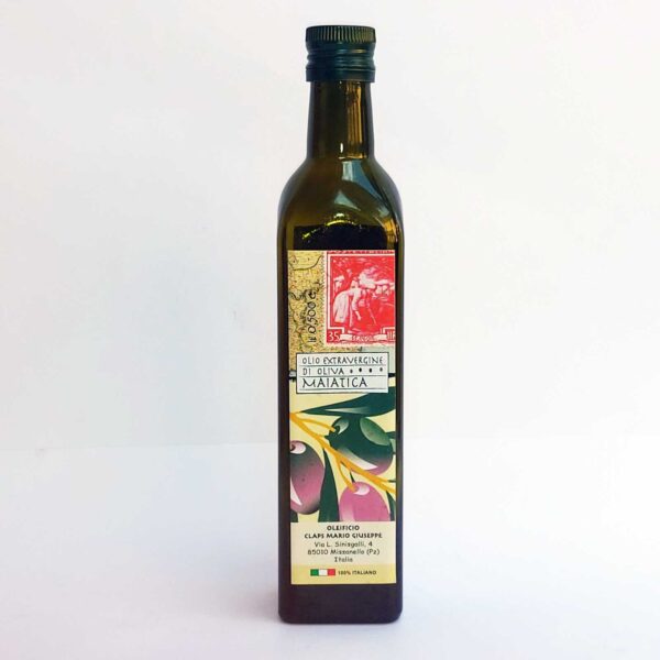 Frantoio CLAPS Olio extravergine di olive maiatiche 500ml Fronte