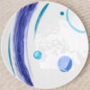 Ceramic Atelier Miro' Dinner plate with colors and sky tones