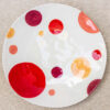 Ceramic Atelier bolle Dinner plate with colors and SANGRIA tones