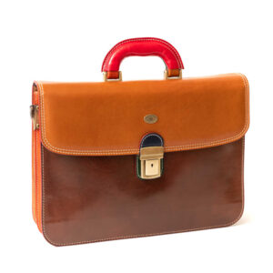Diplomatic briefcase Machiavelli leather goods double section