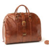 Bag or travel bag, with genuine leather made in Tuscany Machiavelli leatherwear