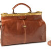Travel bag America Machiavelli Tuscan leather masters with genuine vegetable tanned leather made in Italy