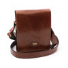 Machiavelli made in Florence leatherwear leather craftsmen Natural brown small travel and work purse bag 6000